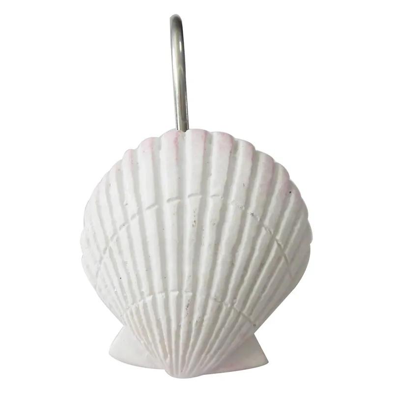 Shell Resin Shower Curtain Hook Pack of 12 Ocean Shower Rings Pack of 12