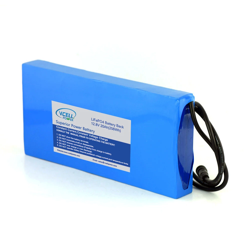 12.8V 20Ah lifepo4 rechargeable lithium iron phosphate battery pack with PCM