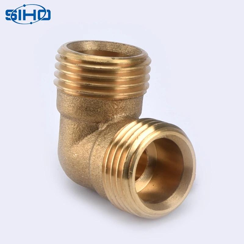 
Fittings Thread Plumbing Brass Factory Wholesale Male Base Oil Water Gas Yellow Brass Color Square Equal with Cheap Price SIHO 
