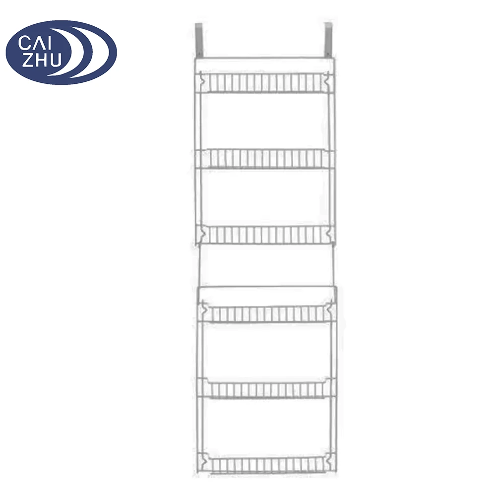 Wholesale Home Closet Organizer 6 Shelves Over the Door Pantry and Bathroom Organizer Spice Sundries Storage Racks
