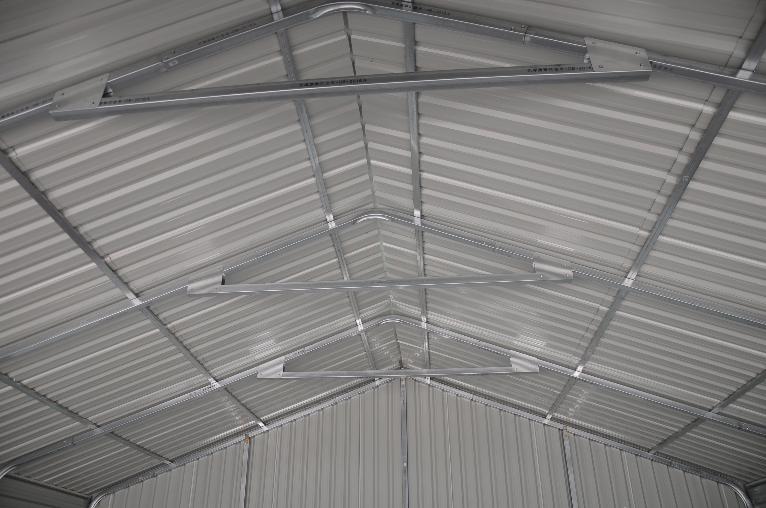 SG2119-H250-2ER/H 21 X 19 ft Waterproof  Metal Garage Easy Assemble Steel Garage Steel Structure  2 Car Garage