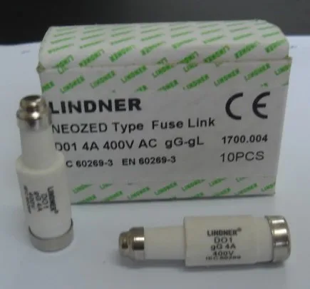 Предохранители: крепление предохранителя LINDNER NEOZED типа D01 2A 400V 1700 002 gG/gL / 4A 004/D01 6A 006