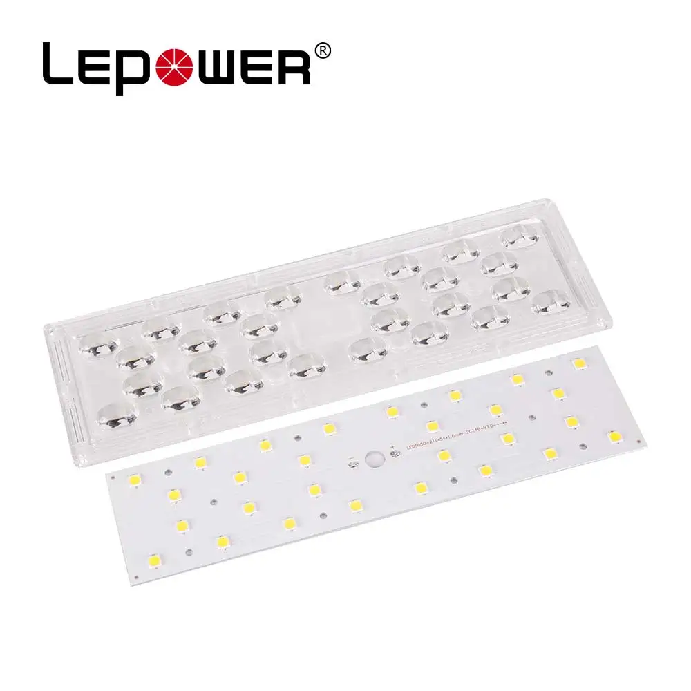 5050 SMD LED PCB + объектив наборы 180-200lm/Вт, 30 Вт, 40 Вт, 50 Вт Светодиодный свет PCB уличного света/прожектор обычай привел печатной платы