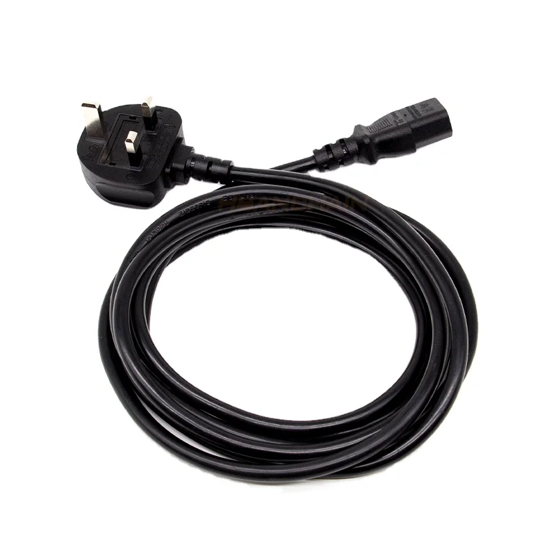 UK BS1363 to C13 Power Cord 1.8m Fused Laptop Cable for Industrial Equipment for Britain England UK Plug