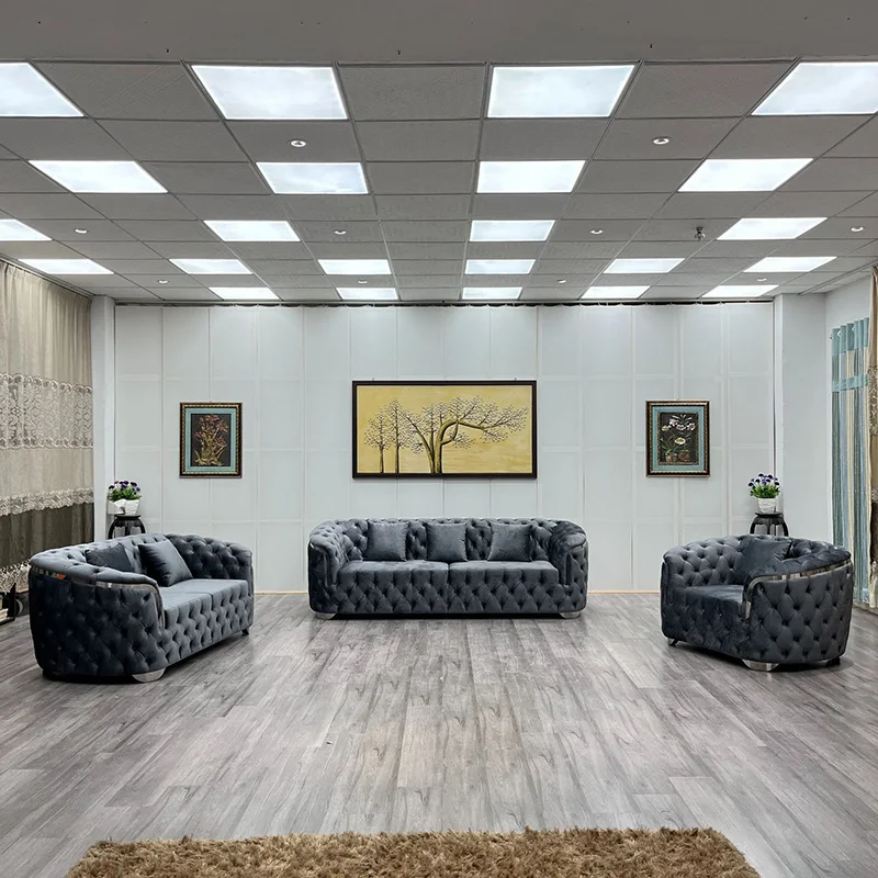Luxury italian designs cheap sofa set home furniture couch living room sofas for small space sectional fabric black velvet sofa