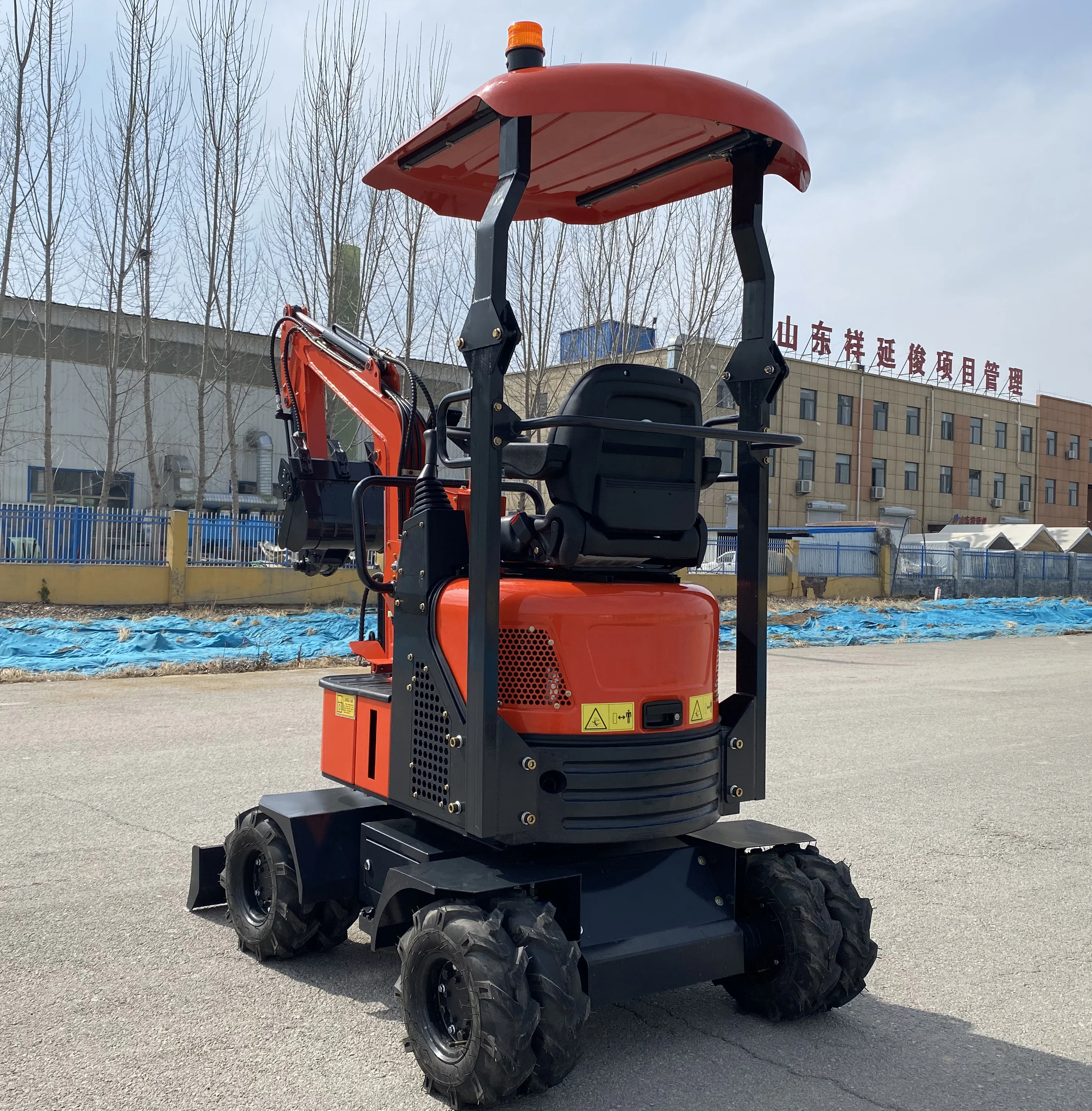 china 1200kg wheel excavator for sale good quality 6 tons excavator digger machine shandong excavator