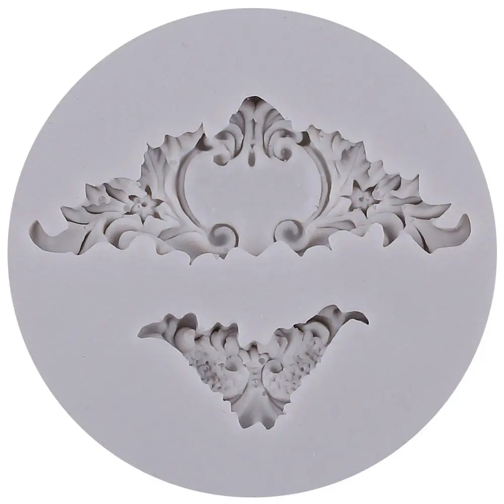 
Vintage Relief Curlicues Scroll Flourish Silicone Fondant Mold Sugarcraft Wedding Cake Decorating Tools chocolate Molds 
