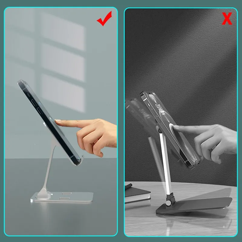 winning product aluminum alloy adjustable cell phone stand foldable mobile holder phone stand