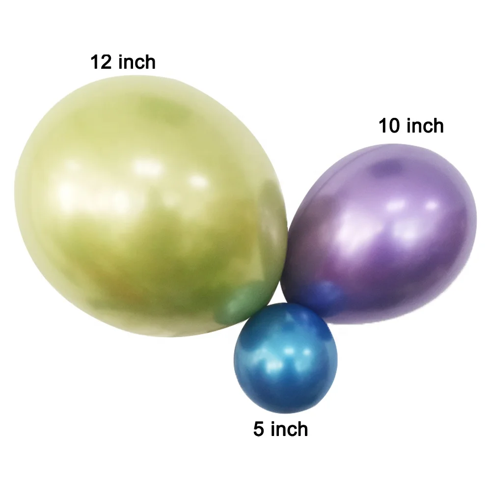 China wholesale 12 inch Party Decoration Giant Inflatable Latex Metallic Balloons Party Balloon