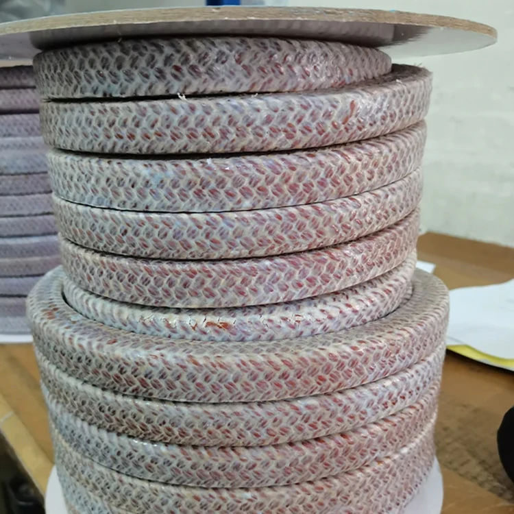 phenolic Kynol fiber yarn added with PTFE dispersion and running-in lubricant