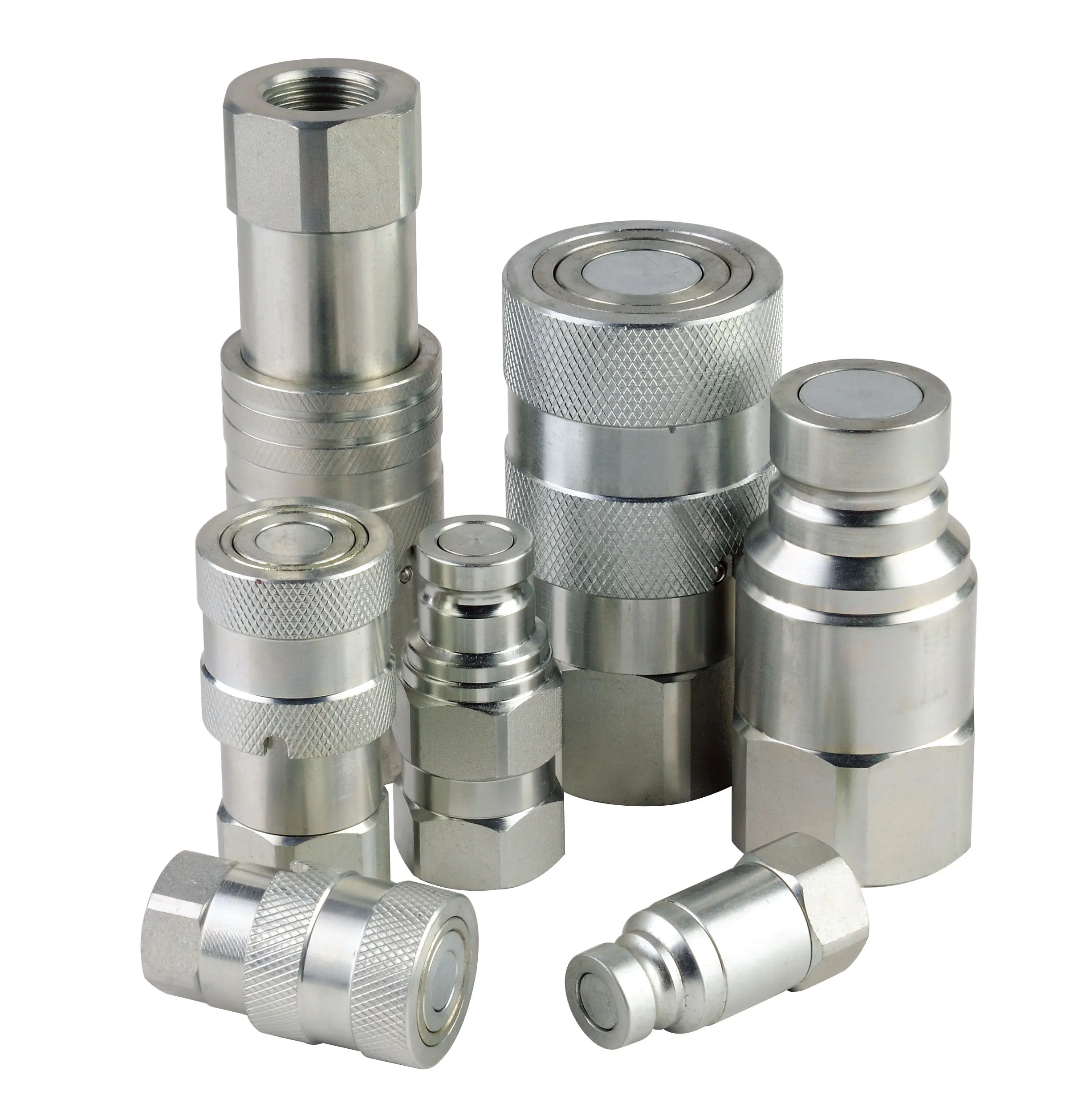 Flat face type hydraulic coupling