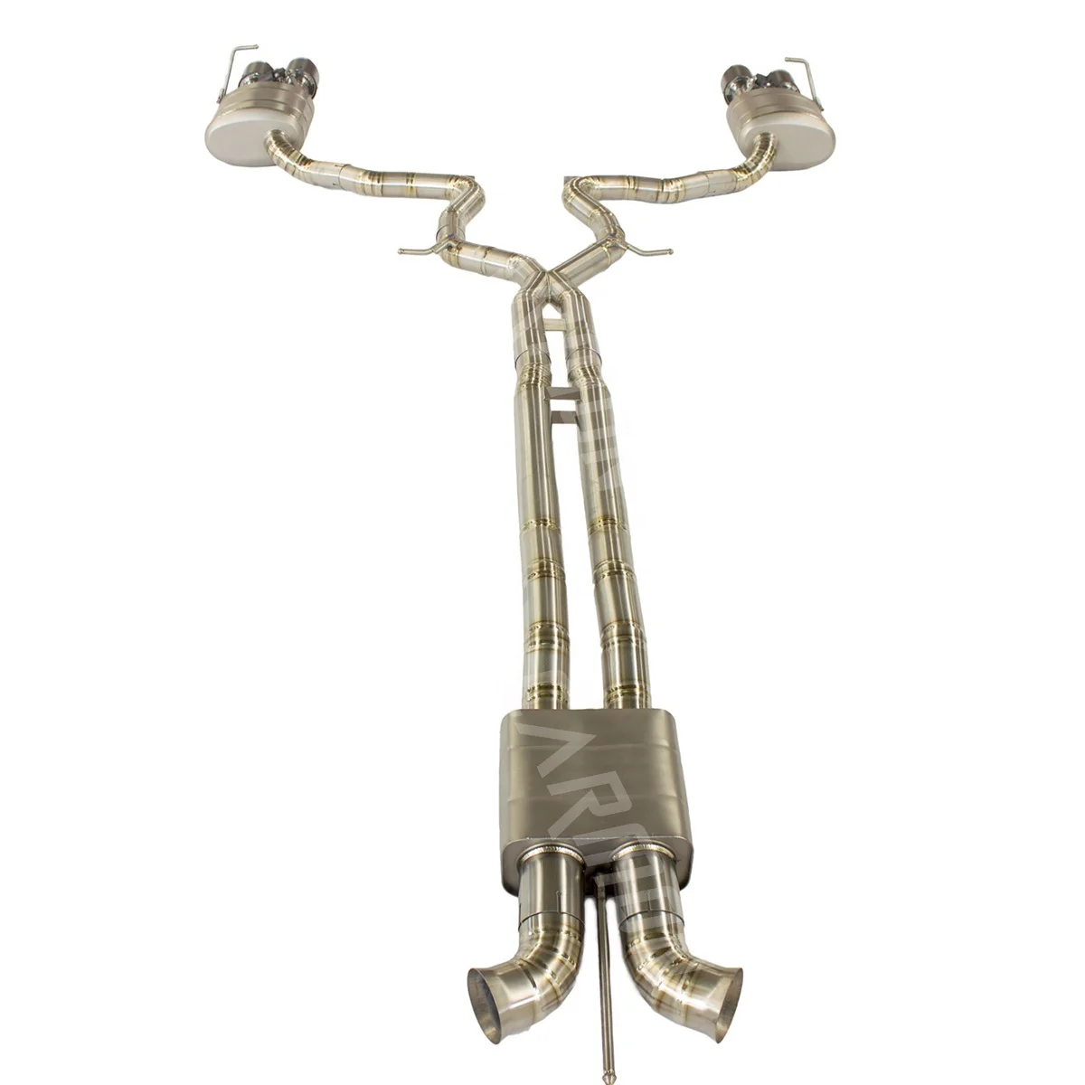 Hot Sale Titanium Alloy Catback Exhaust System For Porsche 971 Panamera 2.9T 2017-2020 Electric Valve With Remote Controller Set