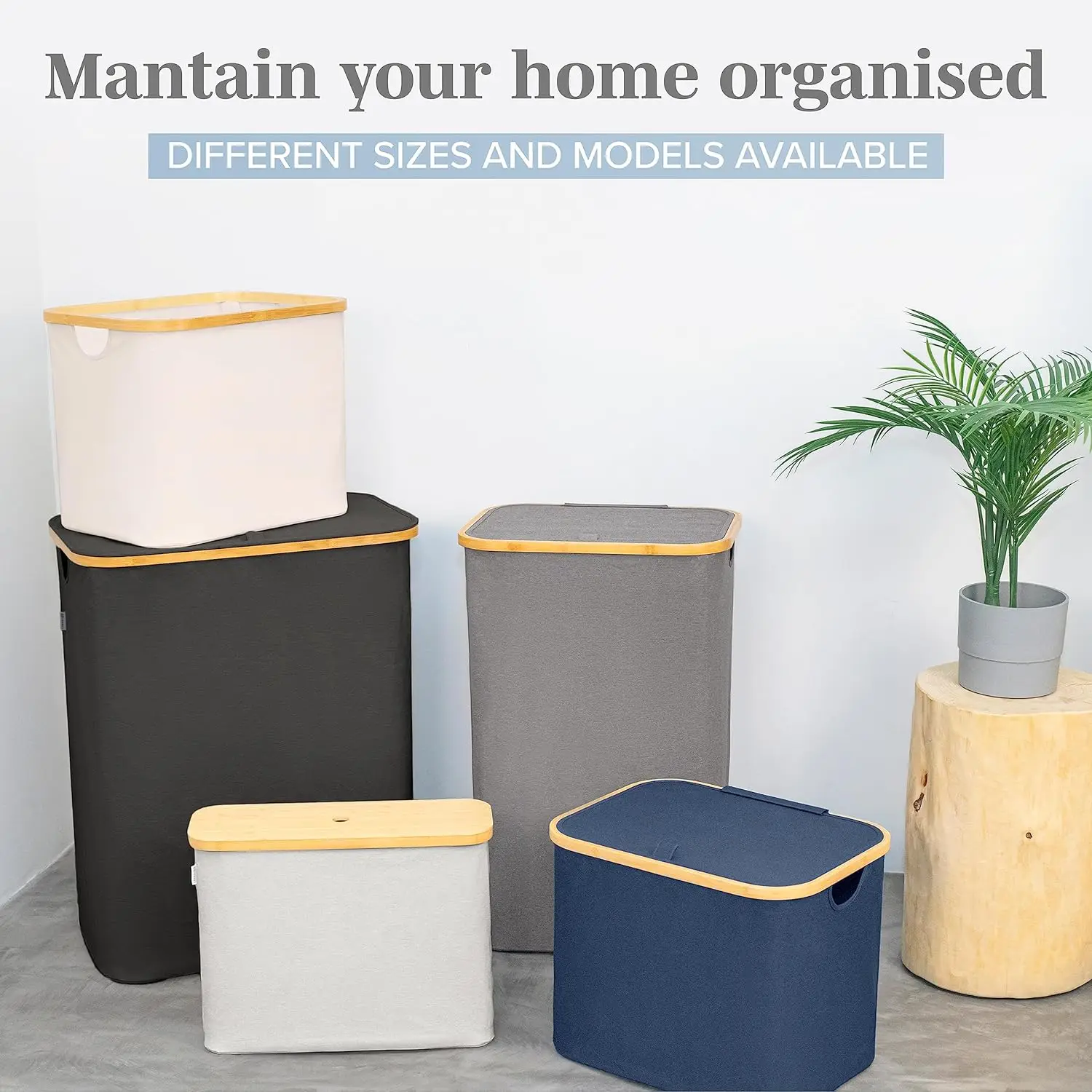 Bamboo Toilet Paper Tissue  Roll Storage  Holder Basket Stand Dispenser Bathroom Accessories Organizer