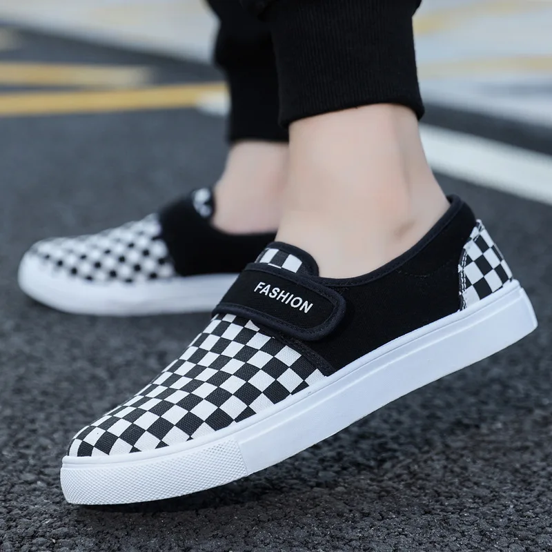 New Model Casual Shoes Walking Style Sneakers  Soft Low Top Canvas Mens Shoes