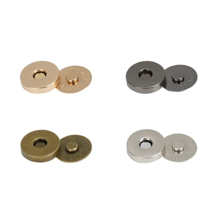 High Quality Fastener Snap Metal strong Magnet Button for bags metal button snaps for leather  Metal Magnetic Snap for clothing