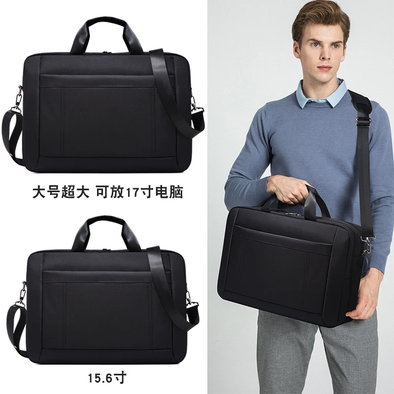 BH8762 BINHAO Handy Crossbody Oxford Cloth Fashion Large Capacity Business Briefcase Crossbody Bag Classic Black