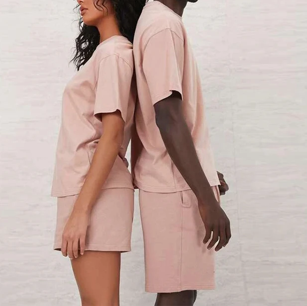 OEM High quality Custom Sport Wear Printing Casual unisex sweatsuit 2 piece set shorts Track Suits Jogger unisex tracksuits