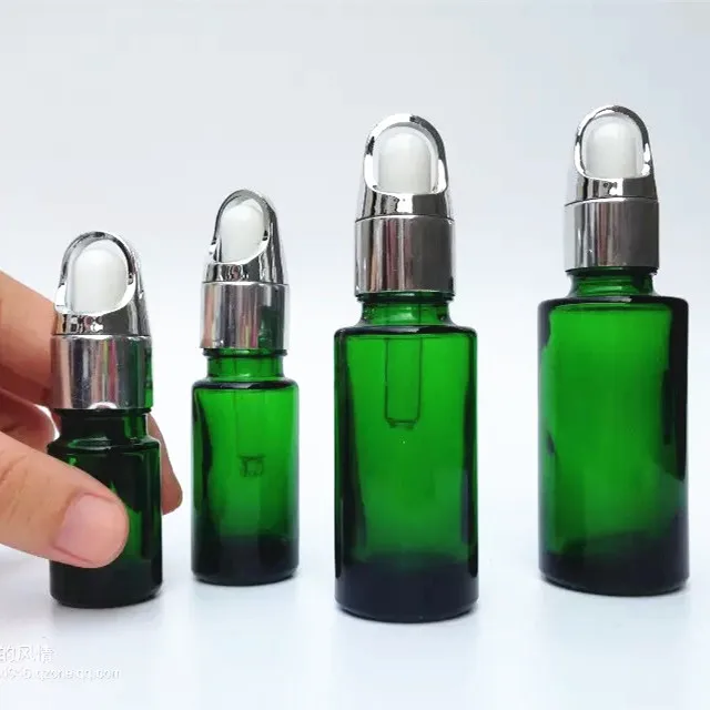 
Empty Violet Frosted Glass Bottle for Essential Oil Hair Oil Bottles 30ml Glass Dropper Bottles Essens Care Lotion Rubber 