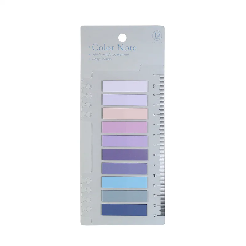 Low MOQ Transparent PET Memo Pads Waterproof Stickers Tag Divider Flag Notes Self Adhesive Note Pad 200 Pcs Index Card