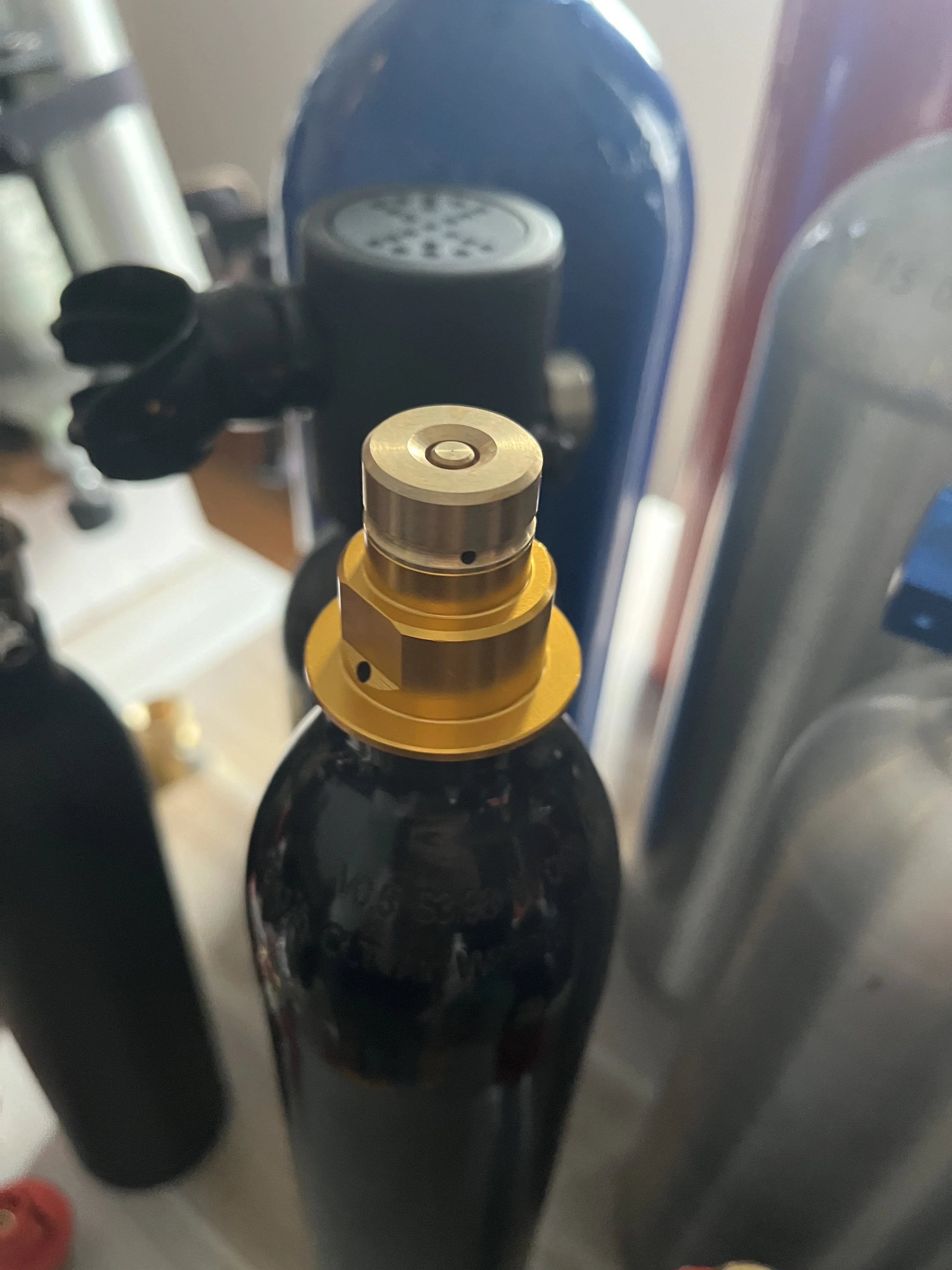 CO2 Filling Adapter with Gauge for Soda Water Replacement Compatible with DUO Terra Art