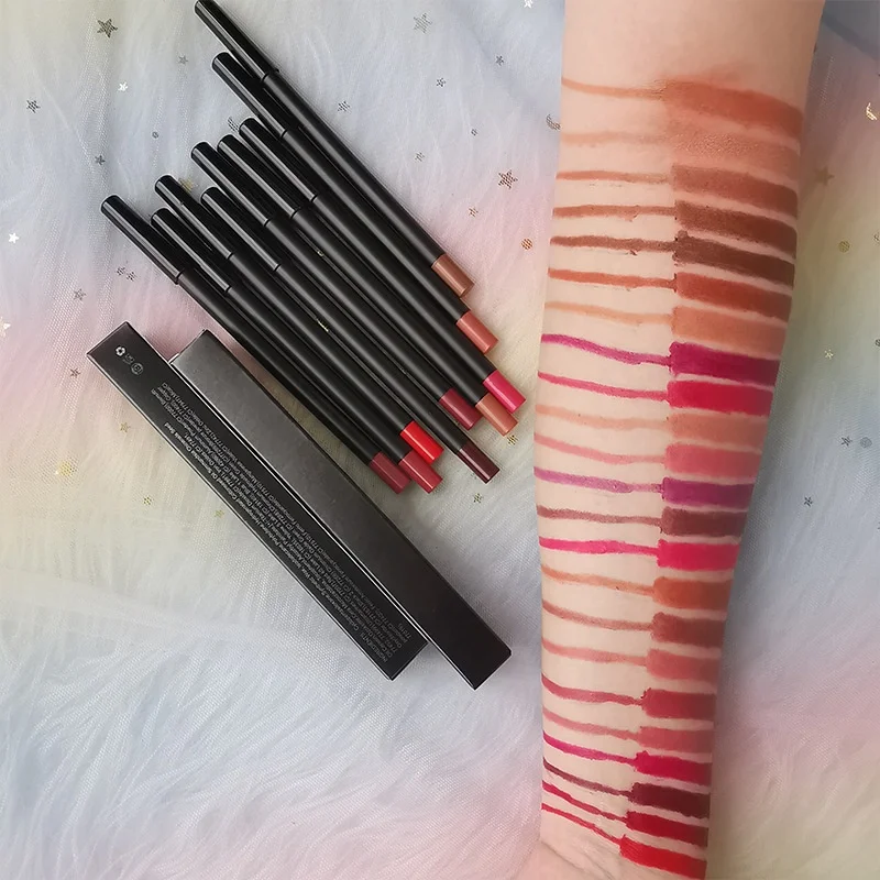 Dropshipping Factory Wholesale No Logo 23 Color Lip Liner private label Makeup Cosmetics Spot lip liner