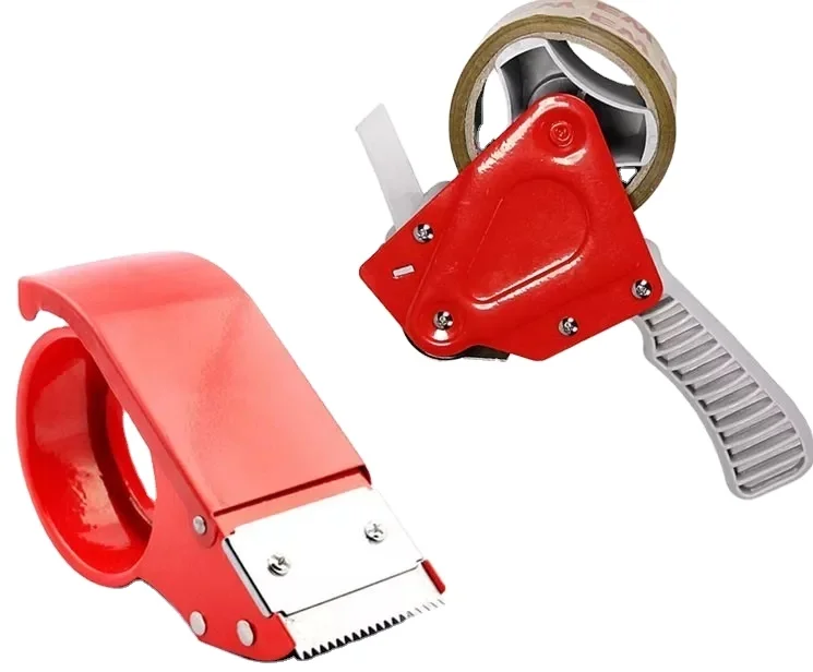 dispenser heavy duty single roll manual plastic bopp sticky 4 inch large custom tape packing print