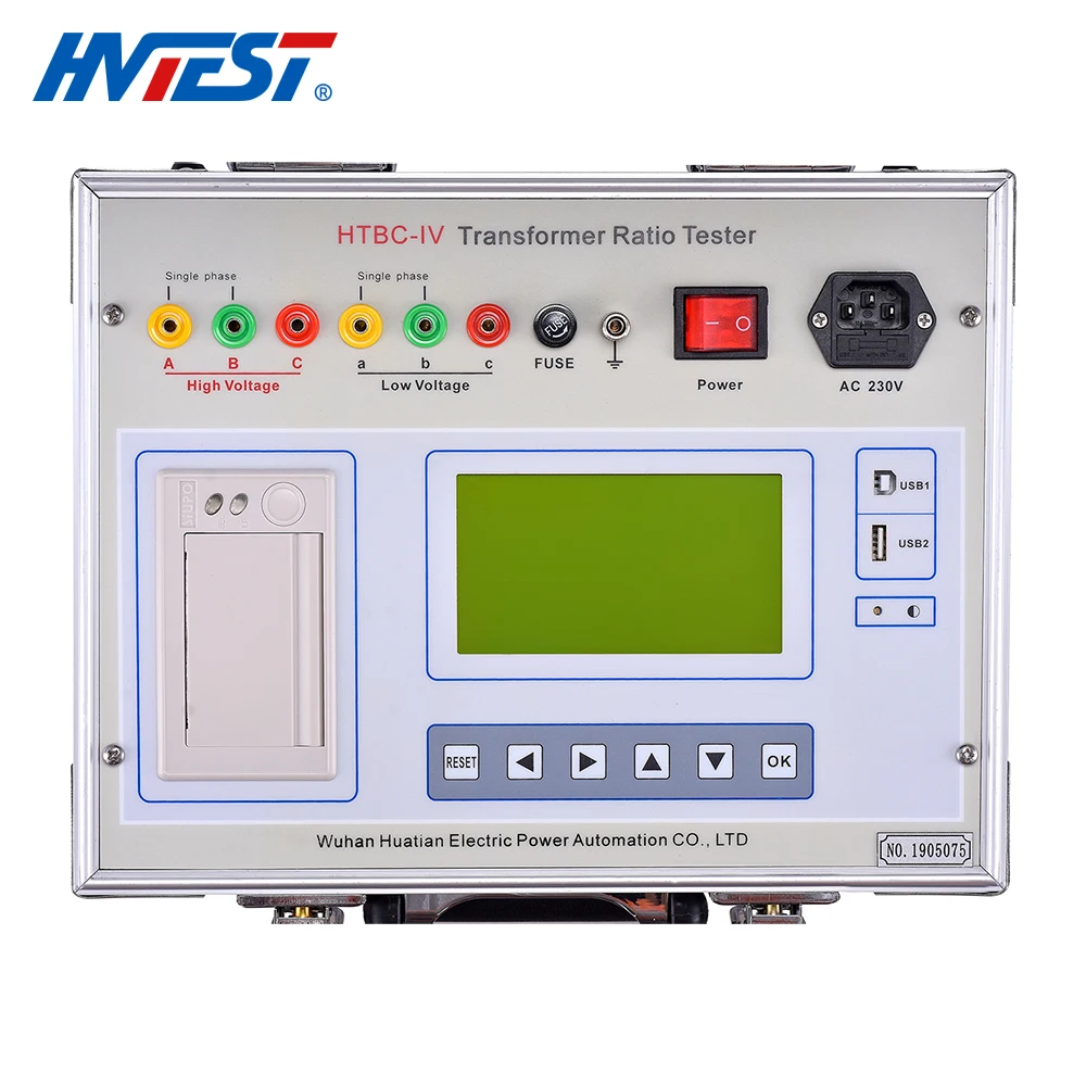 B HTBC-IV Automatic Transformer TTR Analyzer Digital Transformer Turns Ratio Group Tester
