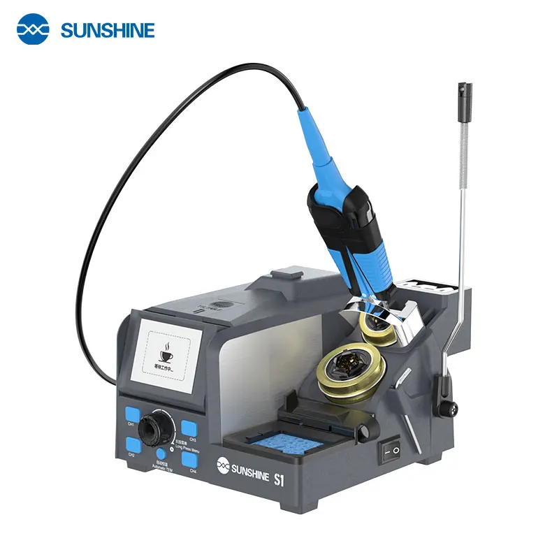 SUNSHINE S1 Intelligent precision soldering station with C120 tweezers handle