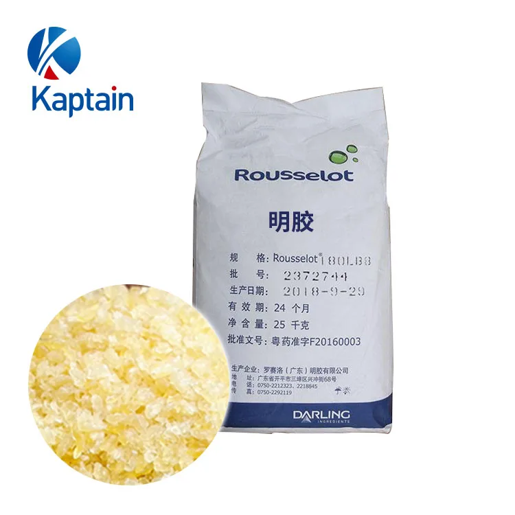 Food Additive Gelatin powder Food Grade Bulk Gelatin for Jelly 25Kg/Bag