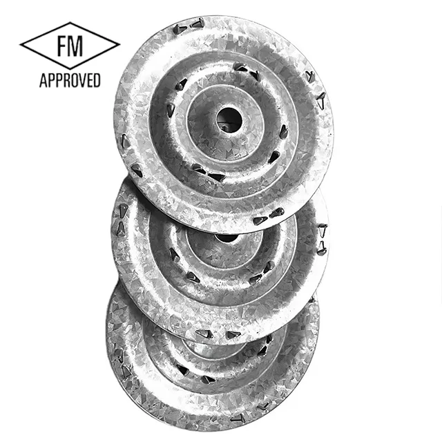 Factory China best selling Metal Fastener roof polymer plate for TPO/EPDM/PVC membrane