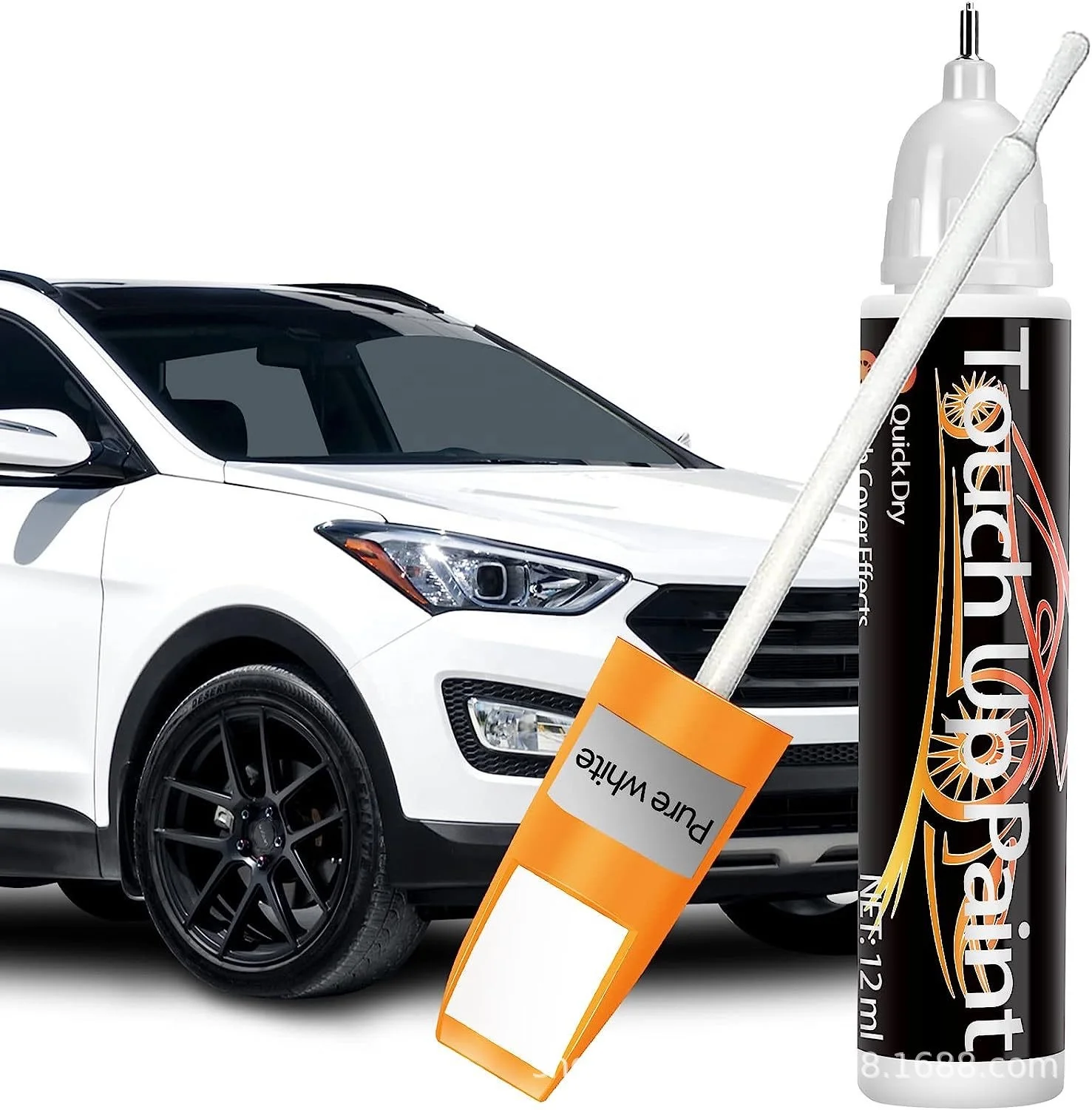 Two-in One Automotive Car White Touch Up Paint Repair Marker for Deep Scratches