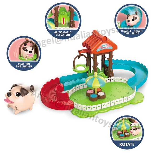 Amazon Hot New Ideas Electric Pet Mini Park With Electric Dog & Accessories Playground For Children Gift