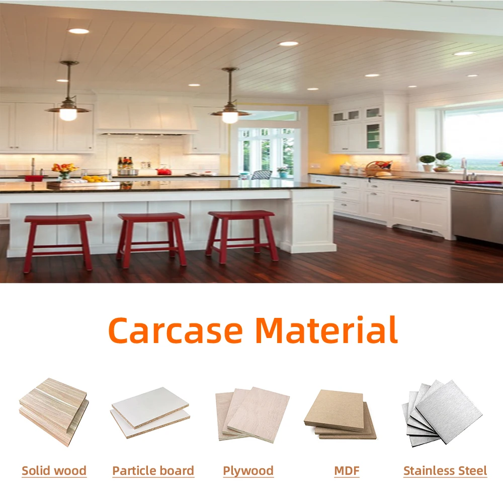 China custom high class glam modern cheap home white fitted plywood open italian kitchen units set furniture