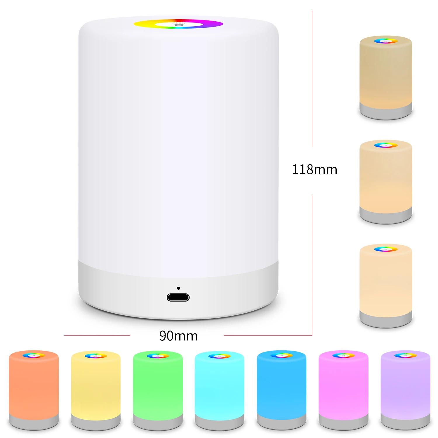 table lamp for baby kids room bedroom 3 level brightness led night light bedside table lamp for baby warm light night table