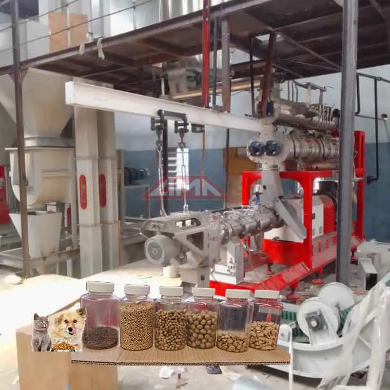 LIMA Automatic Crocodile/Shrimp/Catfish Feed Pellet Processing Extruder Machine 1ton/h Dry Pet Food Production Line Thailand