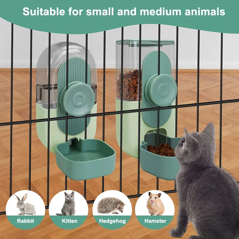 High Quality Pet Food Feeder Water Bowl Dispenser Feeding Automatic for Indoor Dog Cat with Factory Wholesale Price
