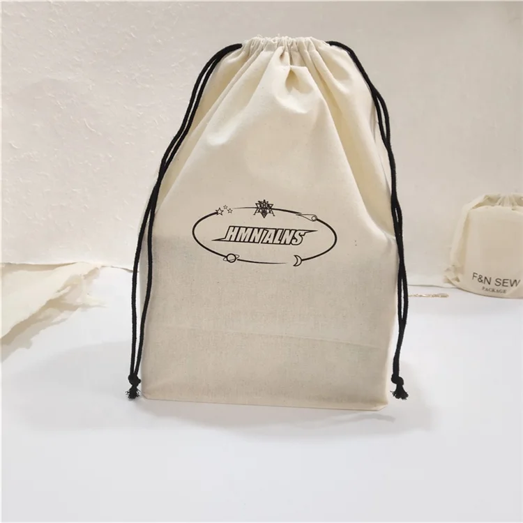 Chuanghua Customized Cotton Packaging Dust Bags For Handbags Luxury Custom Cotton Bag Drawstring With Bottom