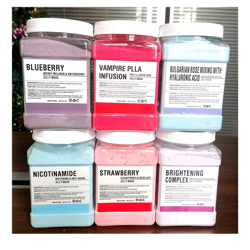 Custom Label Low MOQ Jelly Mask Powder  Hydro Jelly Mask 650g/500g/350gjar