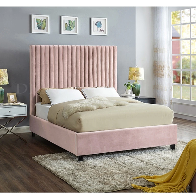China supply bedroom furniture type antique queen double bed design