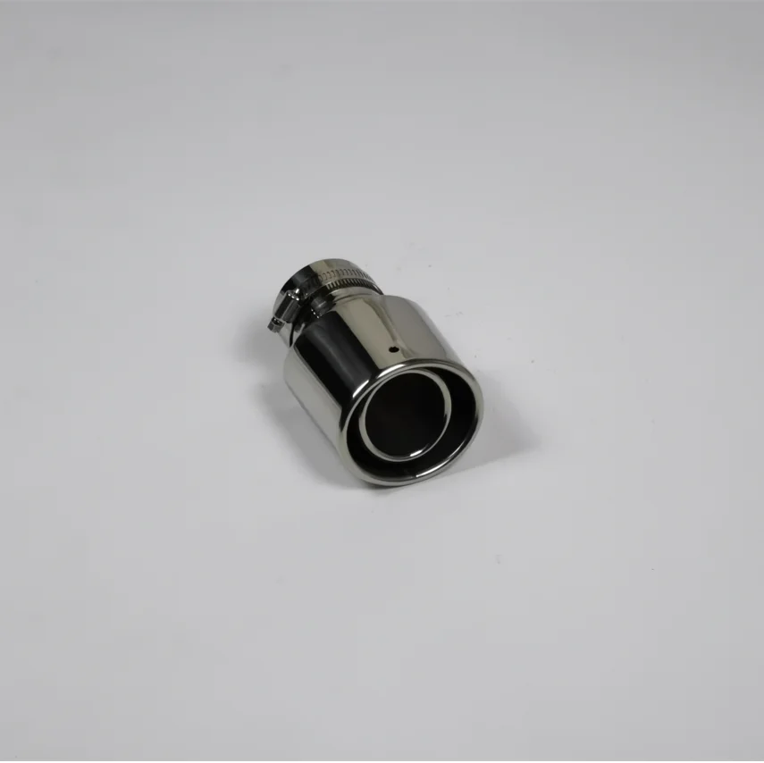 Automotive Stainless Steel Exhaust Tip Muffler Tail Throat Decorative Oval  Double Layer For Rav4