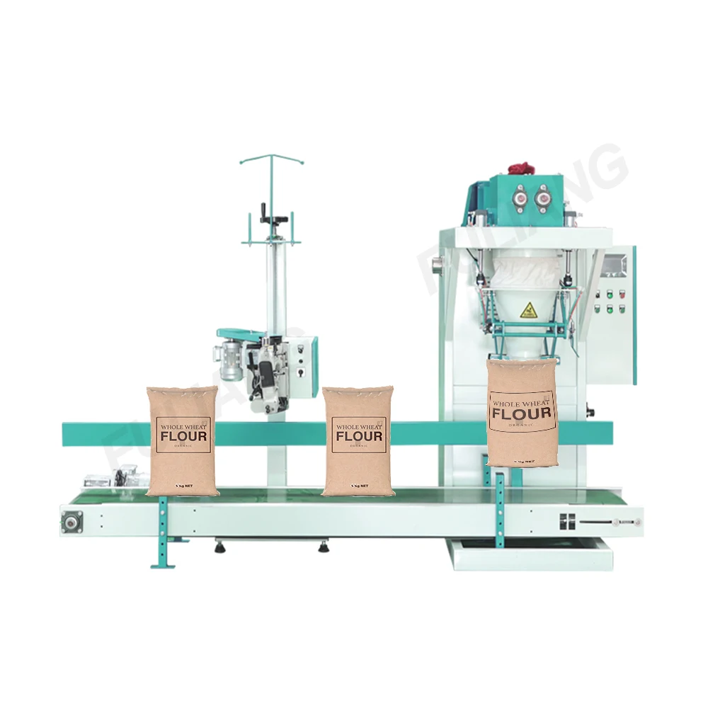 10kg 15kg 25kg 50kg Bagging Machine Maize Corn Tapioca Wheat Soy Flour Powder Filling Packaging Machine