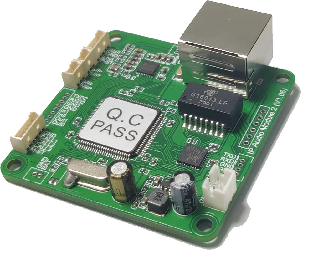 SINREY SIP2101V digital broadcasting and two-way intercom SIP2101T PCB  module wide voltage DC 4.7~16V, support OEM