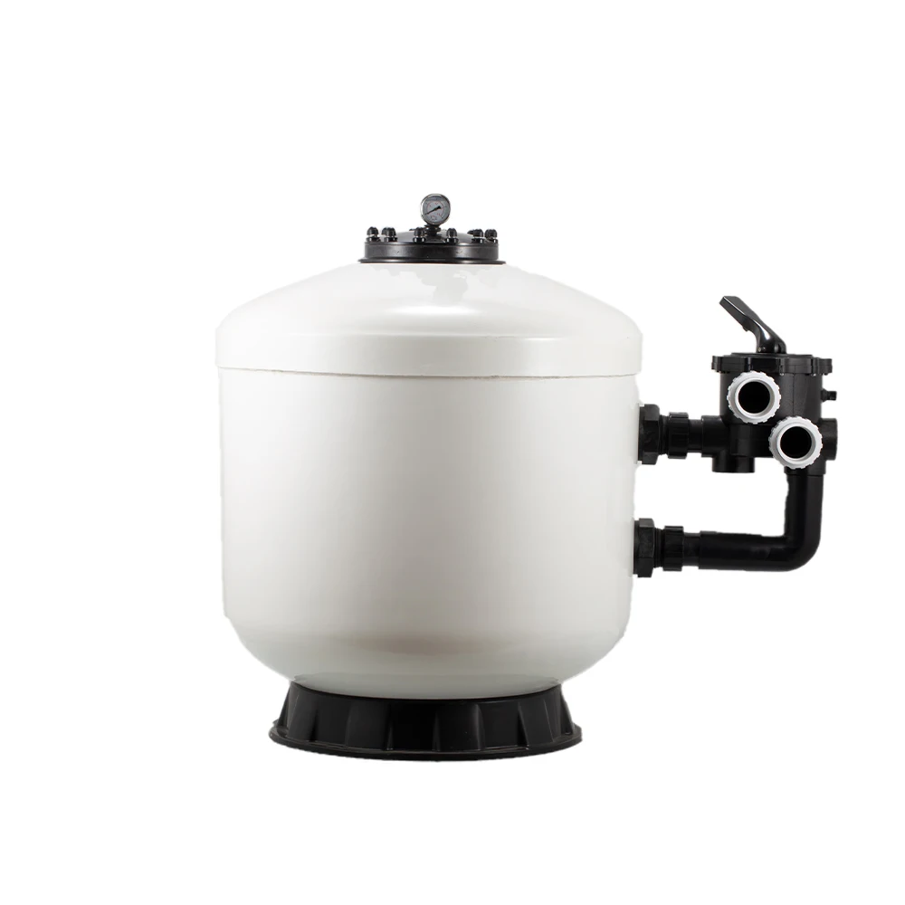 High quality side mount gel coat swimming pool sand filter for filtration