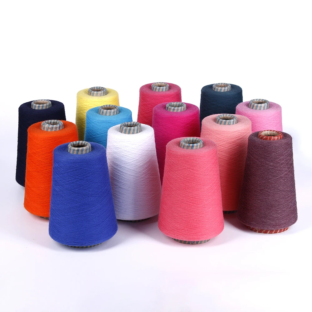 Wholesale 4 Ply 10s Count Undyed Dyed Fabric T Shirt Cones Cotton Yarn