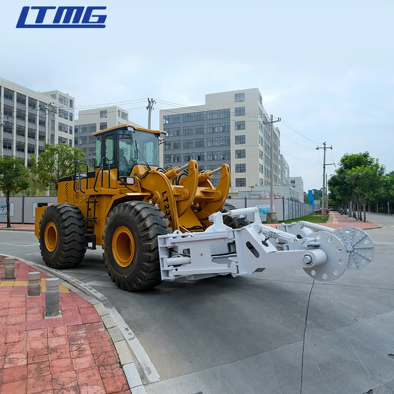 LTMG  wheel loader forklift stone  18 ton 23 ton 28 ton diesel loader forklift with tire clamp