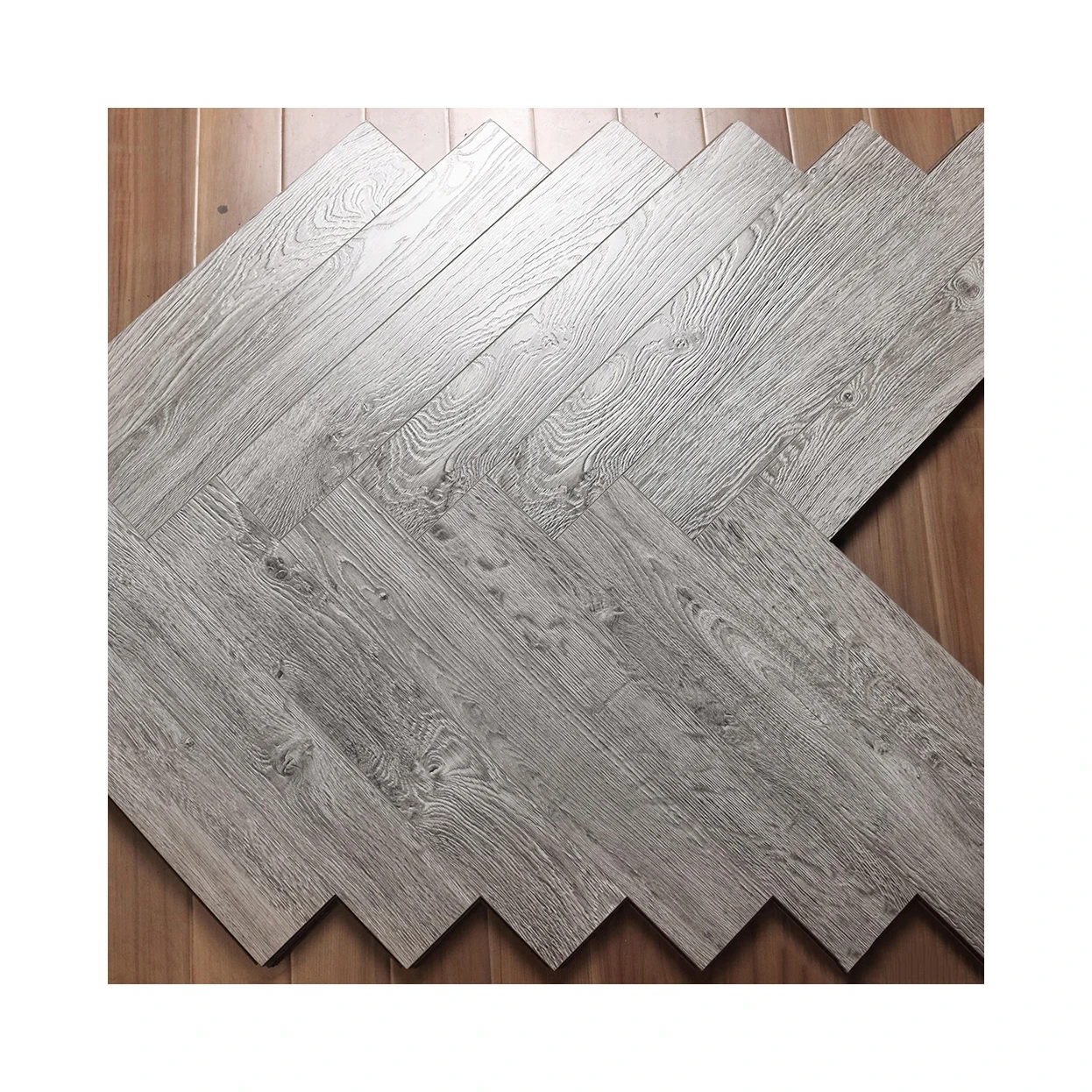 
Factory Direct Sales Dark Brown Fiber Wood Soundproof Composite Floor Board for Domestic/Business 