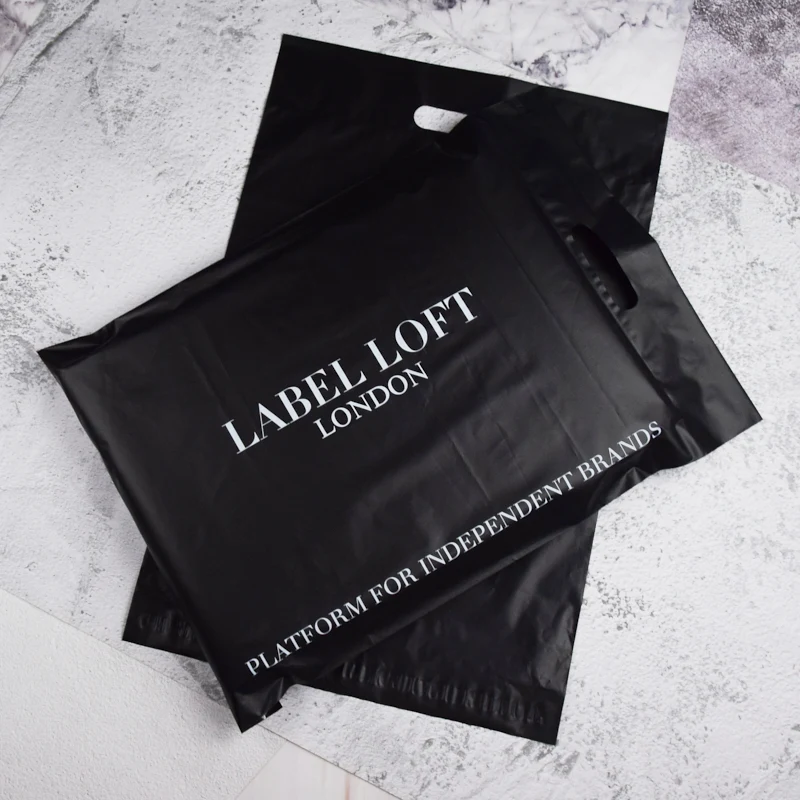 custom print logo pink mailer envelope plastic courier flyer packaging plastic pe mail shipping bag with handle