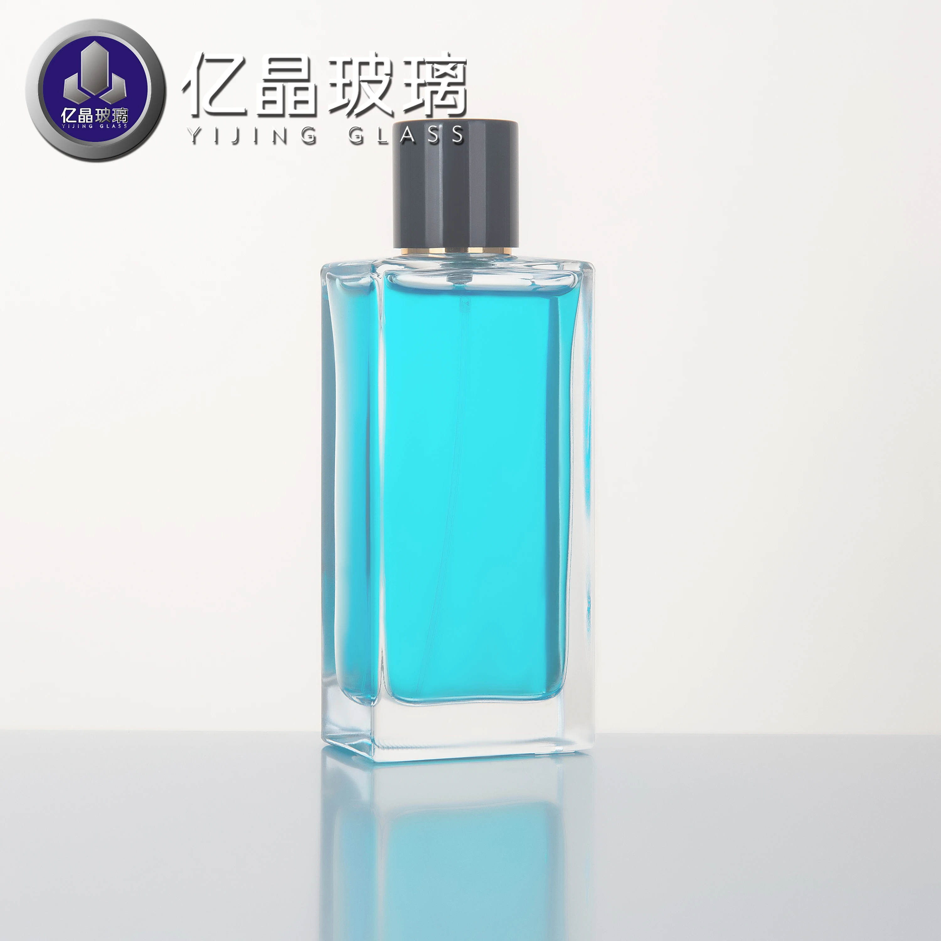 Wholesale perfume glass bottles cosmetic perfume glass packaging China export transparent frosted glass perfume bottles with lid