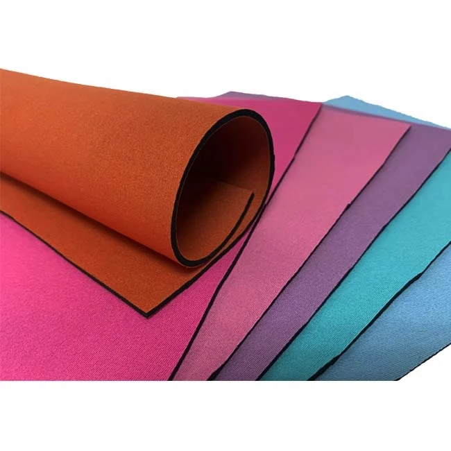 1.5mm 2.5mm Rubber Polyester Nylon OK Loop Fabrics Neoprene SBR Printed Neoprene Fabric