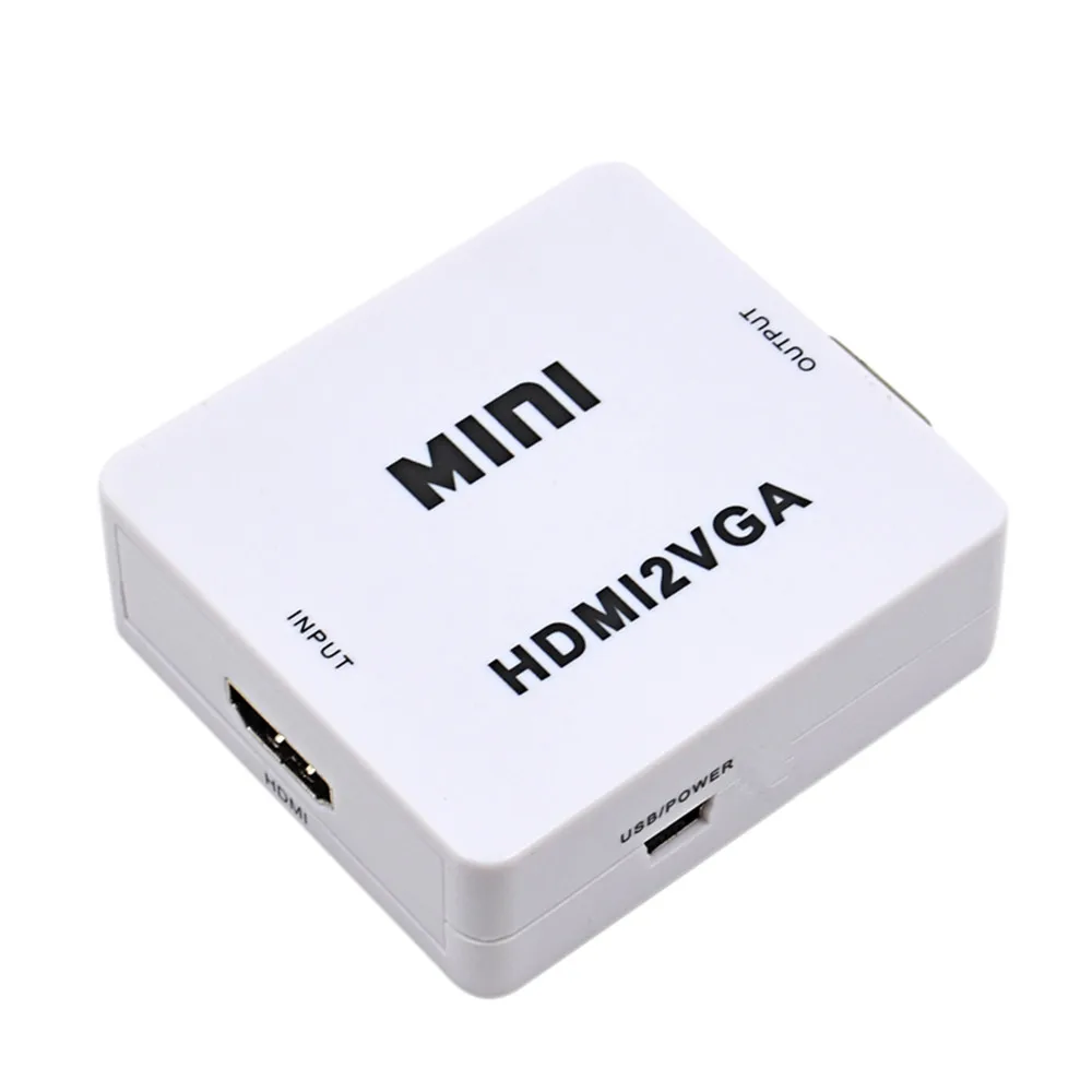 1080P Мини с аудио HDMI2VGA видео коробка адаптер для Xbox360 ПК DVD PS3 PS4 HD к VGA